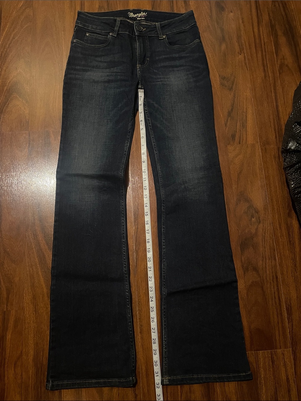 Wrangler Women's Boot Cut Jeans in Dark Wash - Picture 3 of 7